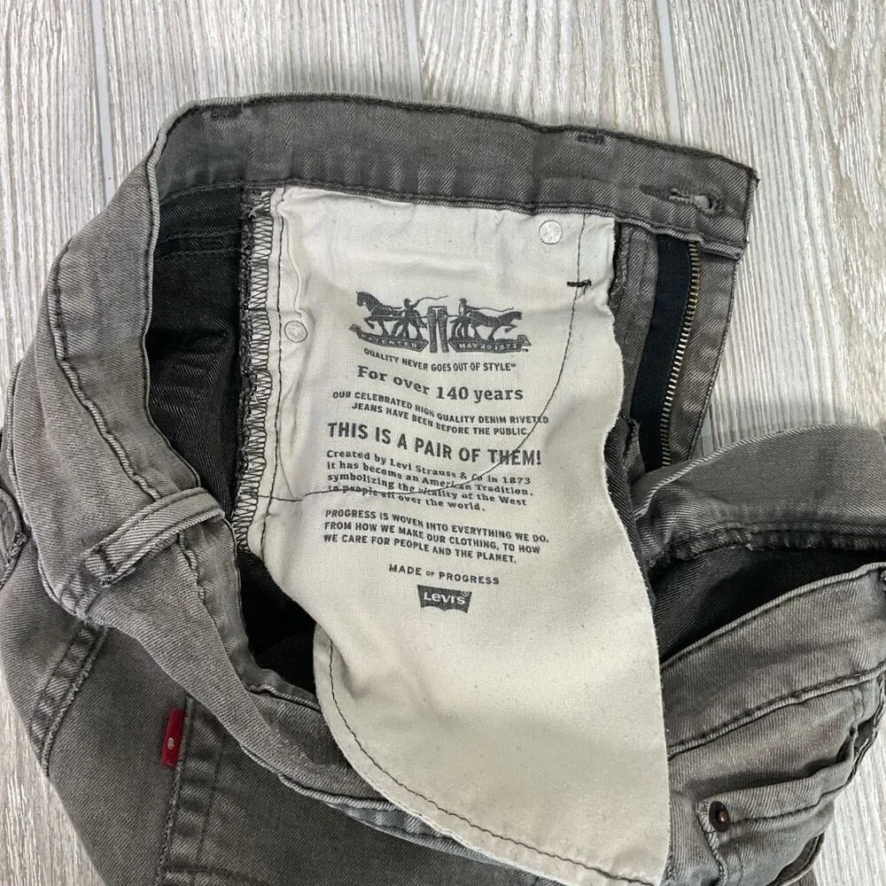 Vintage Levi's Relaxed Straight Leg Men's 30x32 Levis S40196 Gray Wash